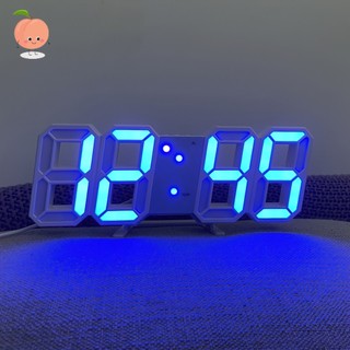  Đồng hồ LED 3D đèn ngủ giá rẻ cảm quang thông minh sáng tạo thích hợp để bàn PEACH 