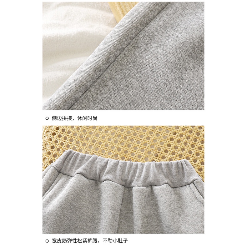 Quần Thể Thao Lót Lông Cừu Dày Dặn Ấm Áp Thời Trang Mùa Đông Cho Bé Trai