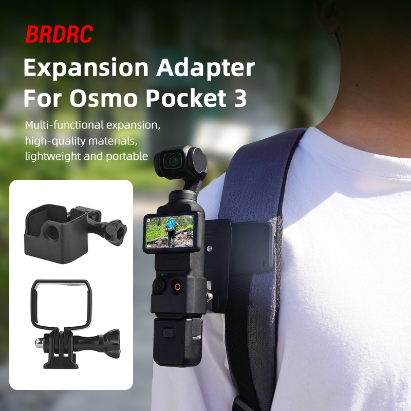 Bộ Chuyển Đổi Khung Mở Rộng Bằng abs Cho dji osmo pocket 3 /can Kèm Kẹp Gắn Balo / Giá Đỡ Gắn Xe Đạp Tiện Dụng