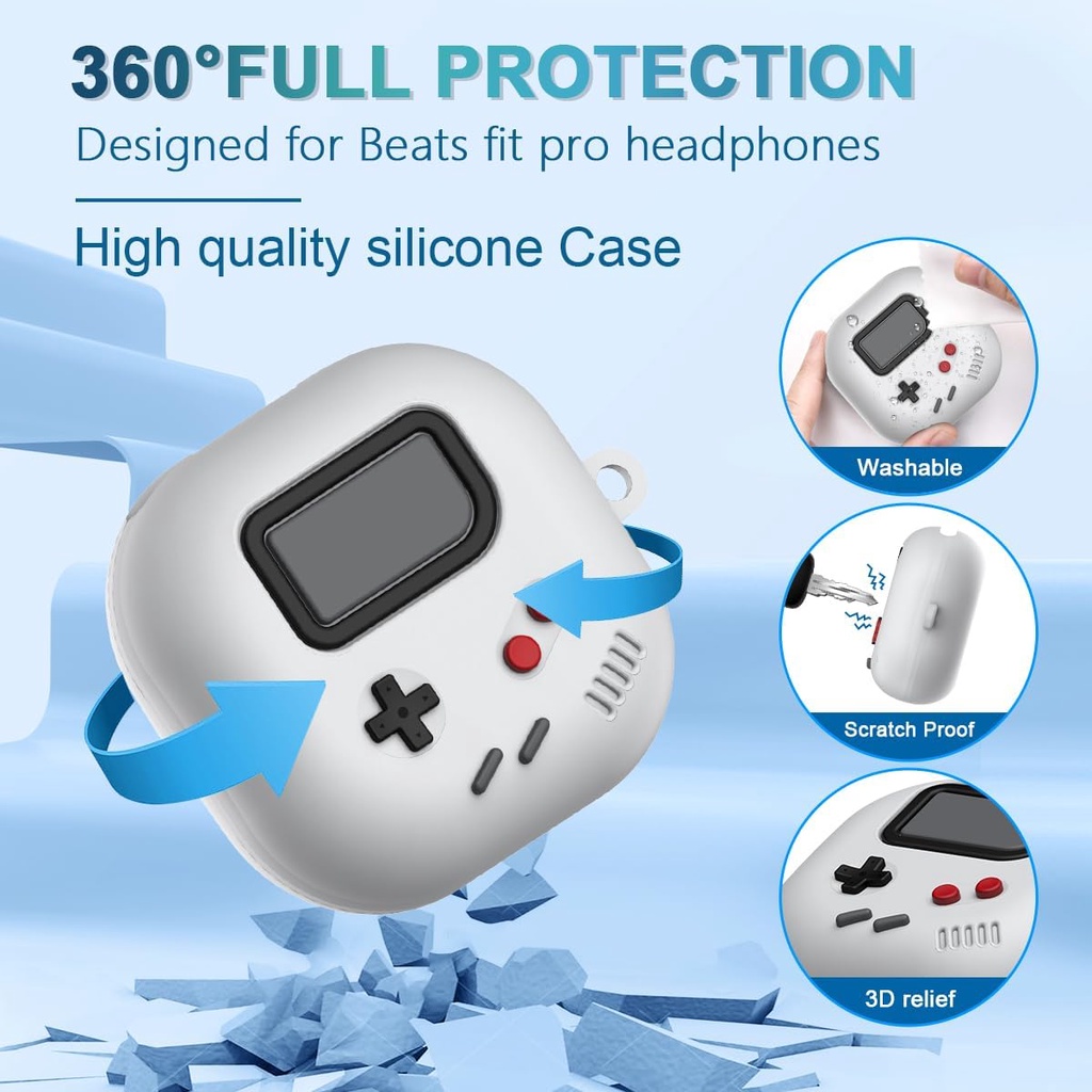 Dễ Thương Ốp Điện Thoại Silicon Hấp Thụ Sốc Cho beats fit pro 2021 beats fit pro