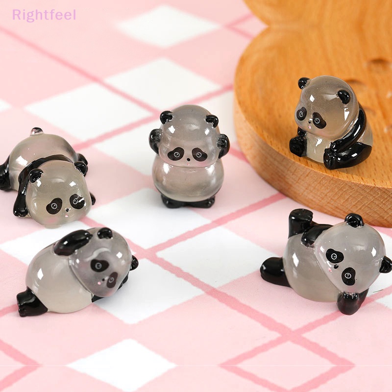 Đồ trang trí Gấu Trúc Dạ Quang mini Trang Trí Tiểu Cảnh Mới