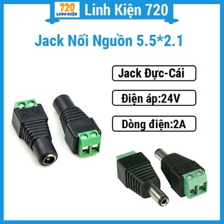 Jack đực nối nguồn dc kích thước 5.5*2.1mm