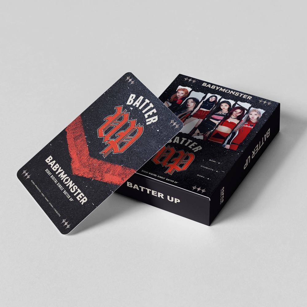 Kpop BABY MONSTER Album BATTER UP Photocard Lomo Card 55pcs/box: Collect Your Idol ASAP!