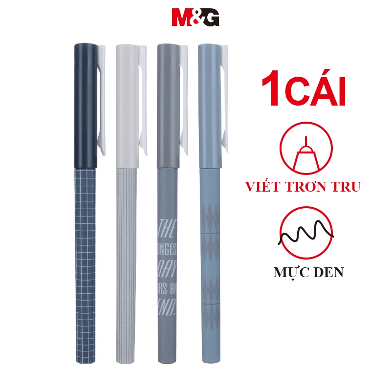 M&G Bút viết bi nước 1 Cái Đen M&G Bút Bi Ngòi Sợi carbon Ngòi 0.38