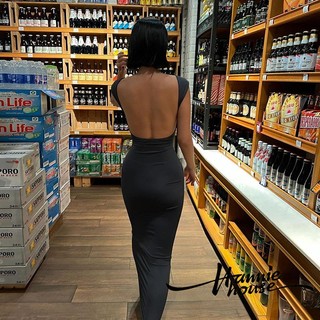 Đầm maxi Hở Lưng Thời Trang Cho Nữ