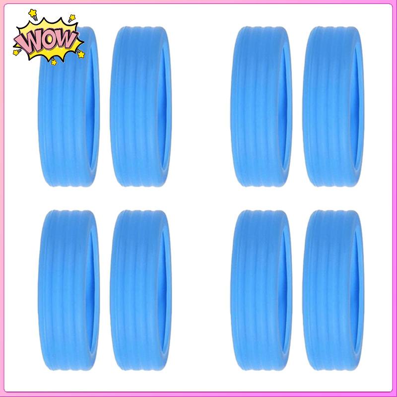 Bộ 8 Miếng silicone Bọc Bảo Vệ Bánh Xe Vali 1.9inch-2.5inch
