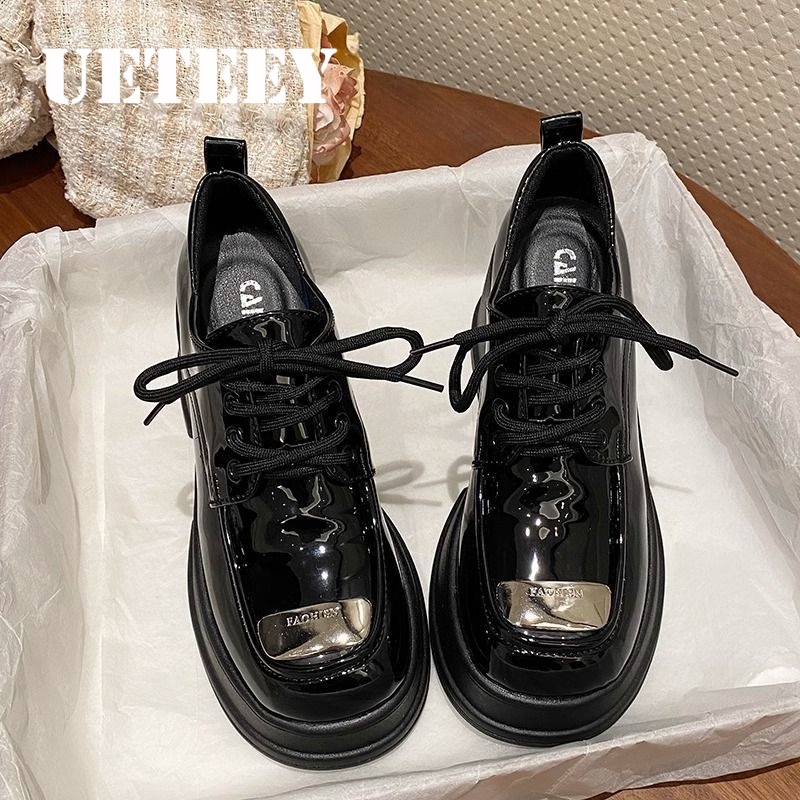 UETEEY  giày búp bê Mary Jane Lolita Đế da mềm đế êm thời trang Nhẹ nhàng Tự nhiên Đáng yêu Lịch sự Thoải mái FLF23C092S 50Z231211