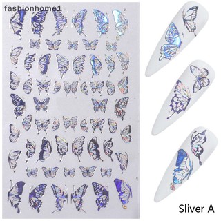 [fas] Sticker Dán Móng Tay Hình Bươm Bướm