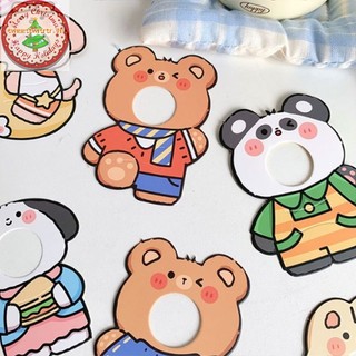 Tri Set 12 / 2 Tấm Đựng Kẹo Mút In Hình Hoạt Hình Dễ Thương Trang Trí Nhà Cửa / Tiệc Tùng vn