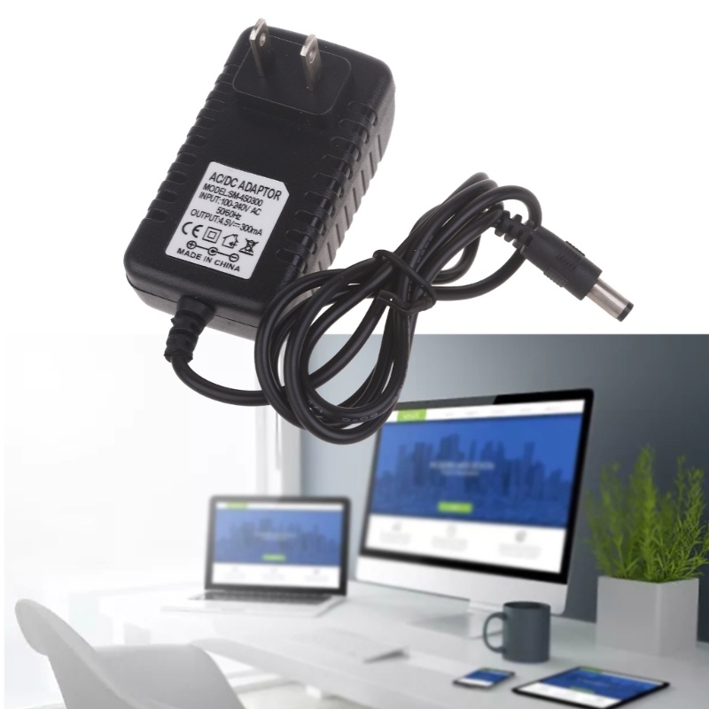 Niki 4 5V 1A 4 5V 300mA Đầu Bộ Chuyển Đổi Tích Cực Dây Nguồn Cáp Sạc Tường Cho Đài Phát Thanh Đèn LE