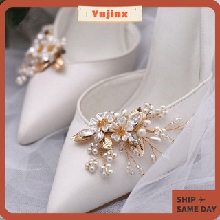 Yujinx 2 Cặp (1 Cặp) Kẹp Giày Cao Gót / Giày Bốt Đính Đá Lấp Lánh Trang Trí Tiệc Cưới