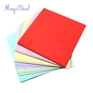 100 Tờ 10 Màu Giấy Origami Hai Mặt Nghệ Thuật Thủ Công 10x10cm