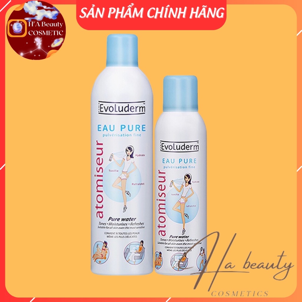 Xịt khoáng Evoluderm Atomiseur Eau Pure 400ml