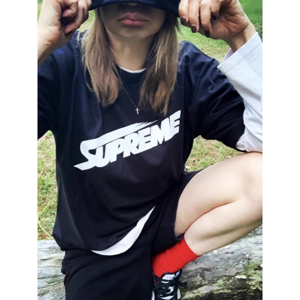 Áo Thun Tay Ngắn In Chữ Fw23 WEEK7 MONT BLANC Phong Cách Mỹ