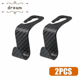Back Seat Headrest Hook 2Pcs Auto Car Carbon Fiber High Performance Storage Hook