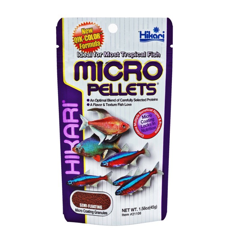 Thức ăn cho cá neon, cá thuỷ sinh | Hikari Micro Pellets 45g