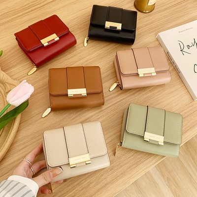 Ví ngắn PIERRE LOUES gập làm ba đa năng thời trang cho nữ