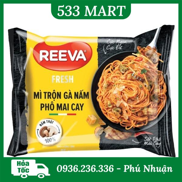 Mì trộn Reeva Fresh Gà Nấm Phô Mai Cay Gói 85G