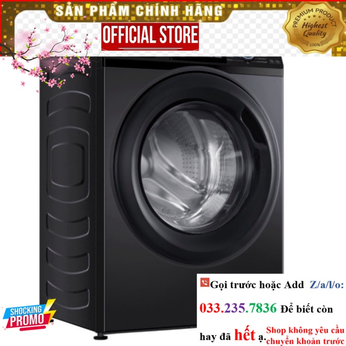 Máy giặt Aqua Inverter 8.5 kg AQD-A852J(BK) P&G