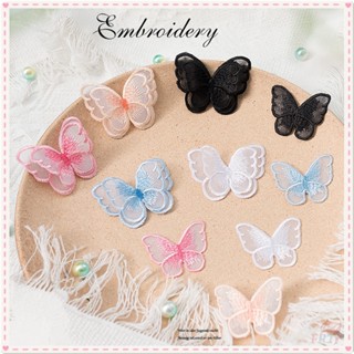 ♚ Miếng Dán Ủi Quần Áo Hình Bướm Xinh Xắn ♚ 1 Sticker Ủi Thêu Hình Huy Hiệu