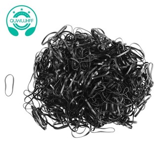 500 dây thun cao su buộc tóc màu đen