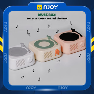 Loa Bluetooth Đĩa Than Xoay Nhỏ Gọn Trang Trí Phòng Ngủ Bàn Làm Việc Quà Tặng Sinh Nhật Valentine