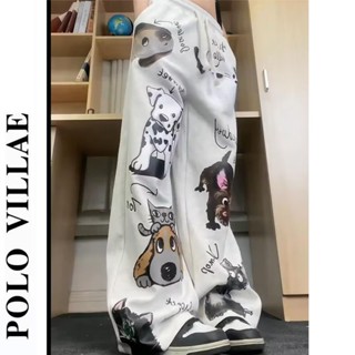   Hàng Có Sẵn  Cỡ m-5xl  Quần Dài Thể Thao Ống Rộng In Họa Tiết Động Vật Dễ Thương Phong Cách Nhật Bản Cổ Điển Thời Trang Cho Nam 