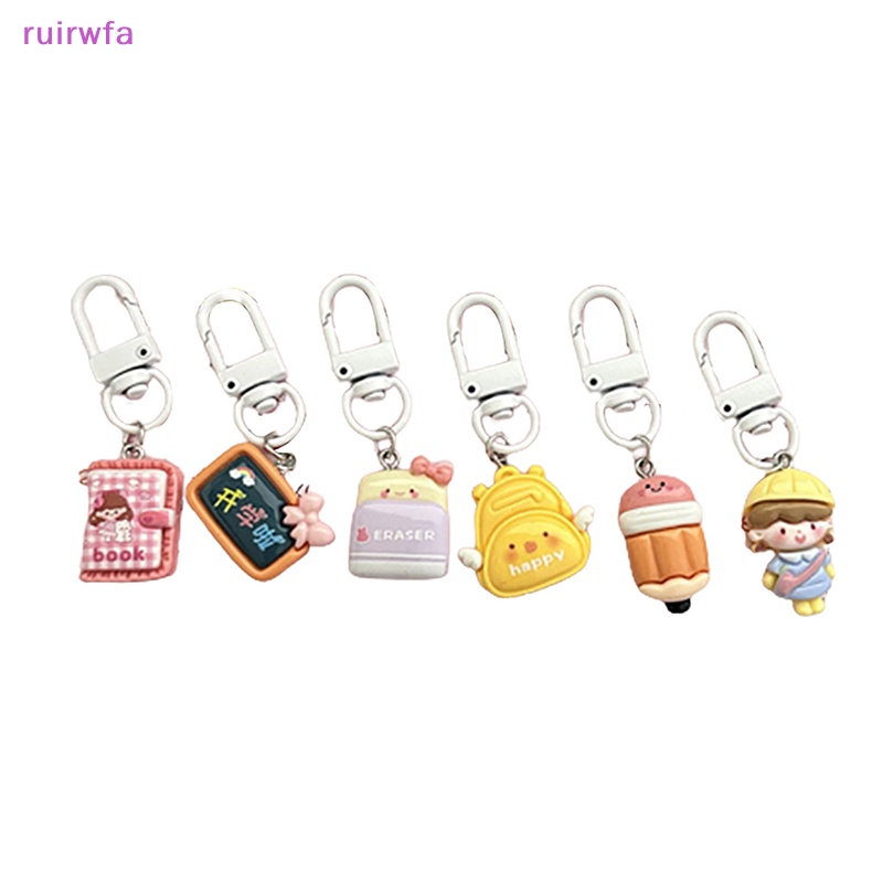 Ruirwfa Móc Chìa Khóa resin Mặt Hoạt Hình Dễ Thương Làm Quà Tặng Cho Bé Gái Mới
