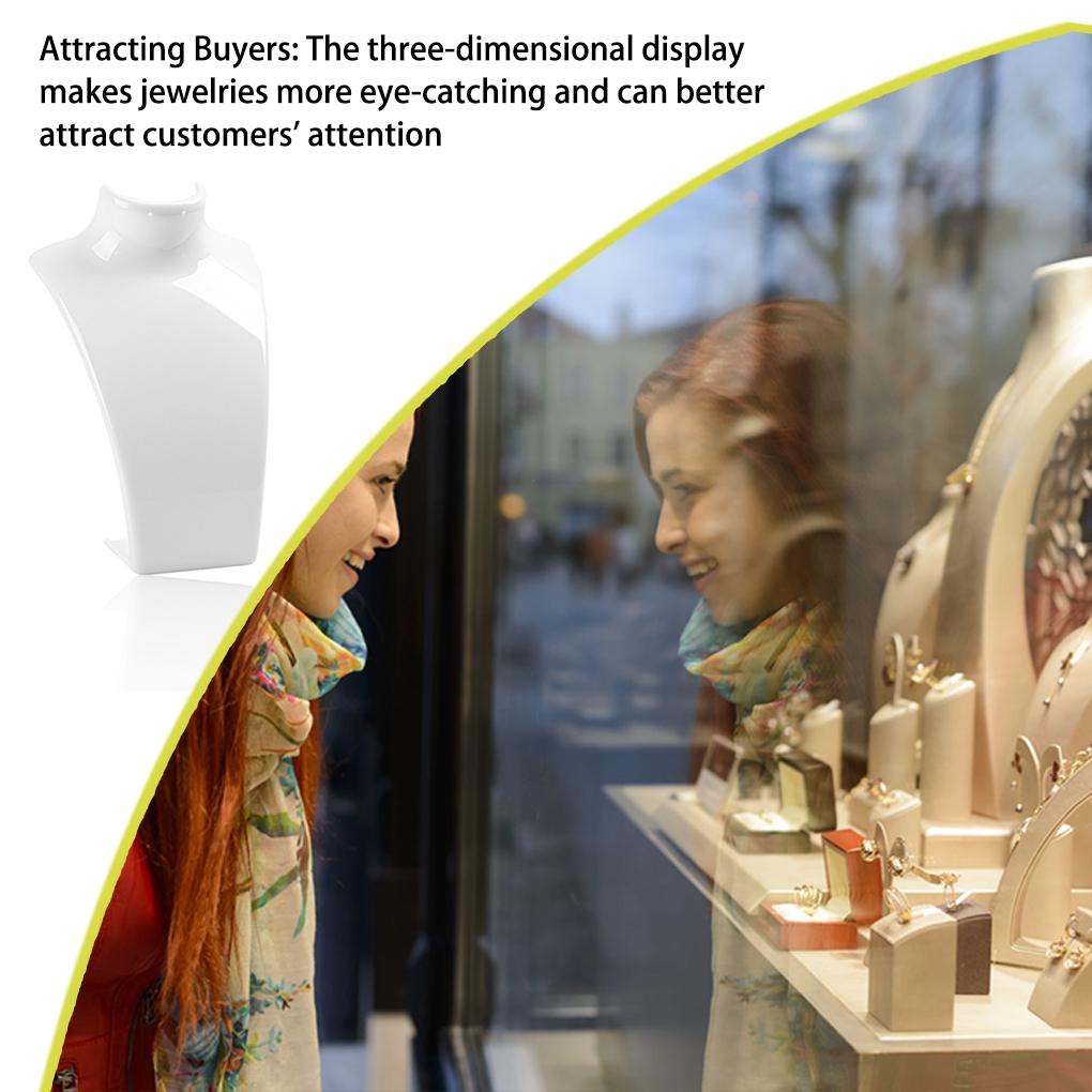 Giá đỡ trưng bày trang sức bằng nhựa hình ma nơ canh mô hình thời trang vòng cổ hình nộm mặt dây chuyền bông tai hiển thị đứng