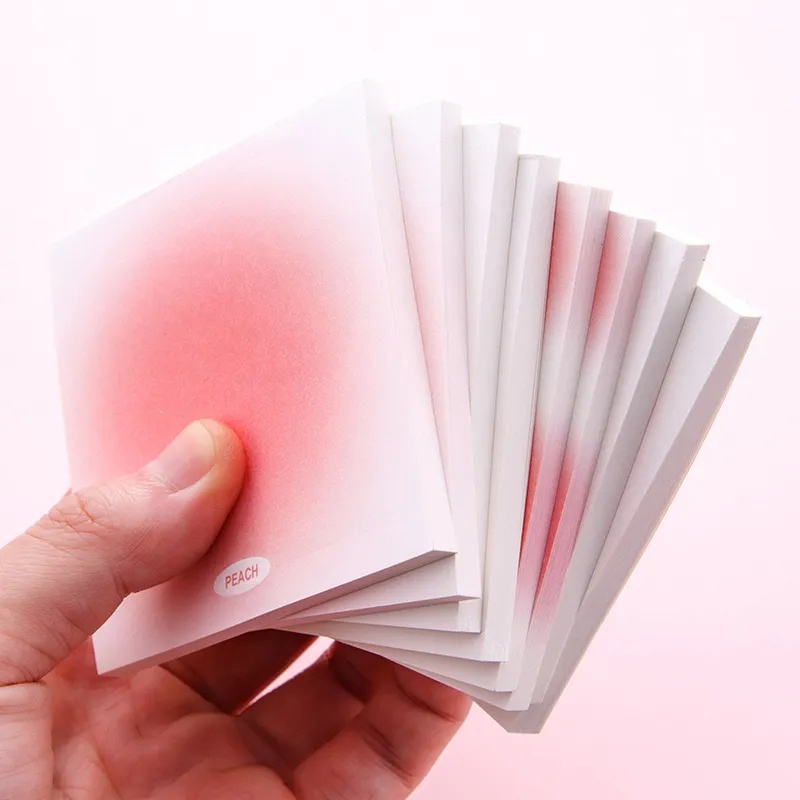 Bộ 20 / 50 / 80 Tờ Giấy Ghi Chú Màu gradient Dễ Thương