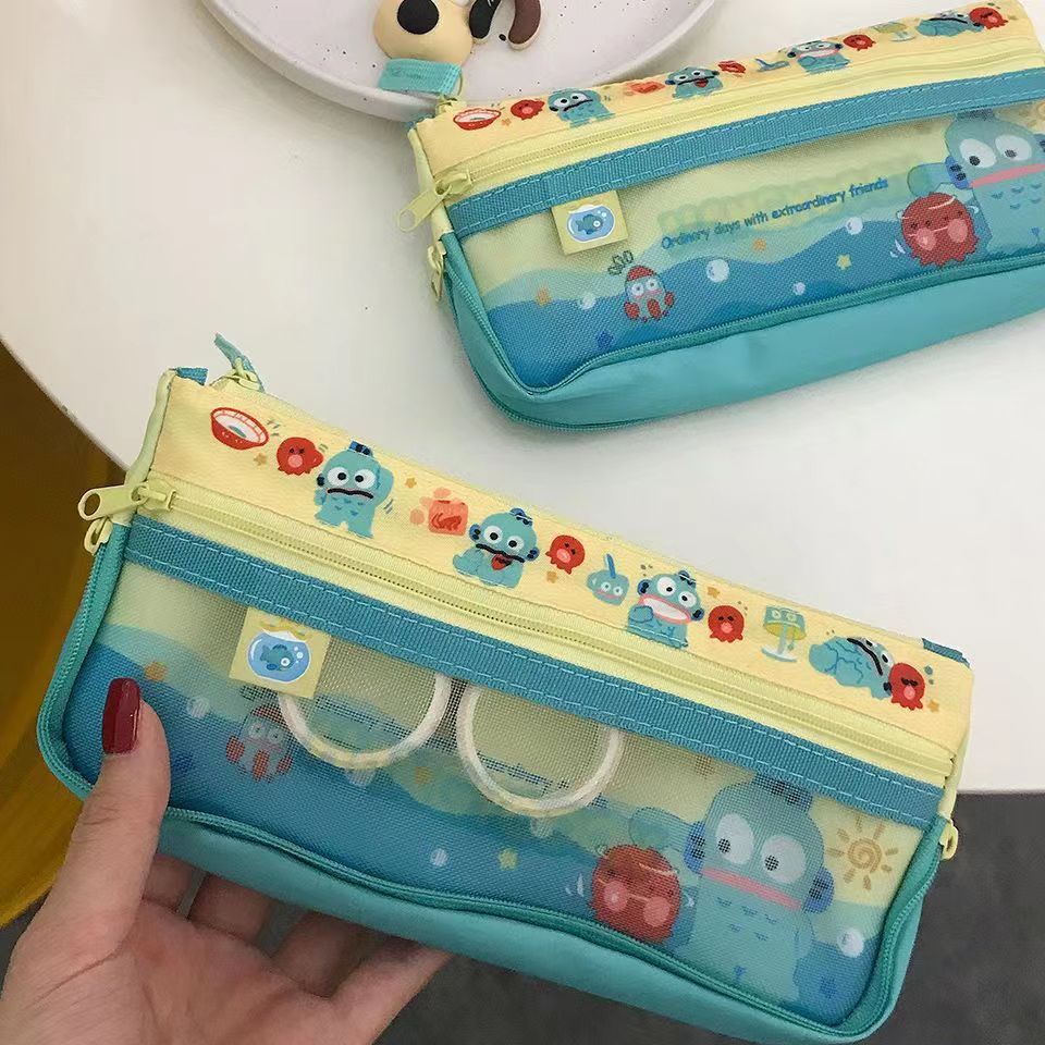 Sanrio Dễ Thương Hangyodon Đựng Hoạt Hình Dễ Thương Công Suất Lớn Sinh Viên Văn Phòng Phẩm Túi Di Động Túi Văn Phòng Phẩm -top3C01