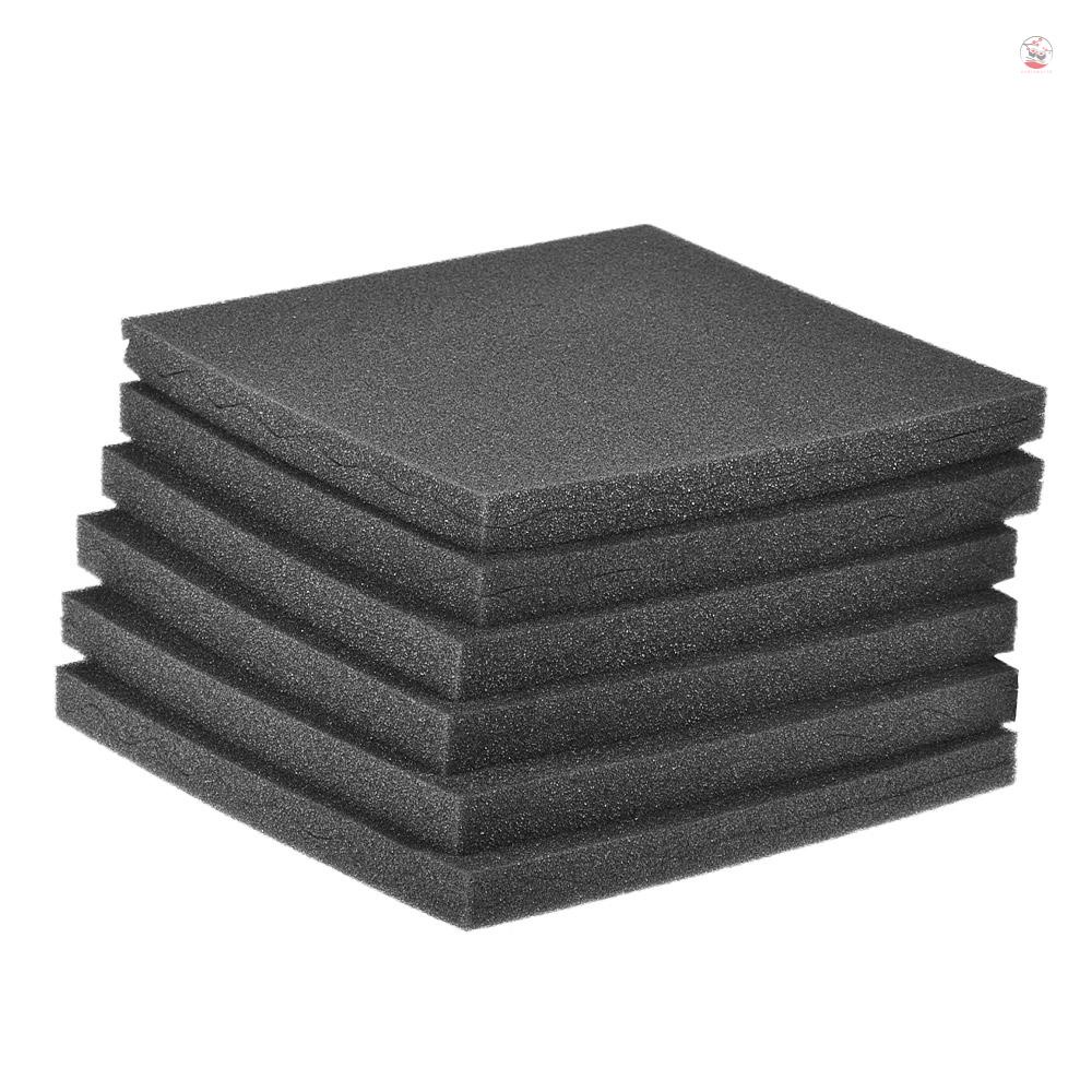 Set 36 Miếng Xốp Cách Âm 30 * 30cm / 12 * 12in Màu Xám Đậm Chuyên Dụng Cho Phòng Thu Âm