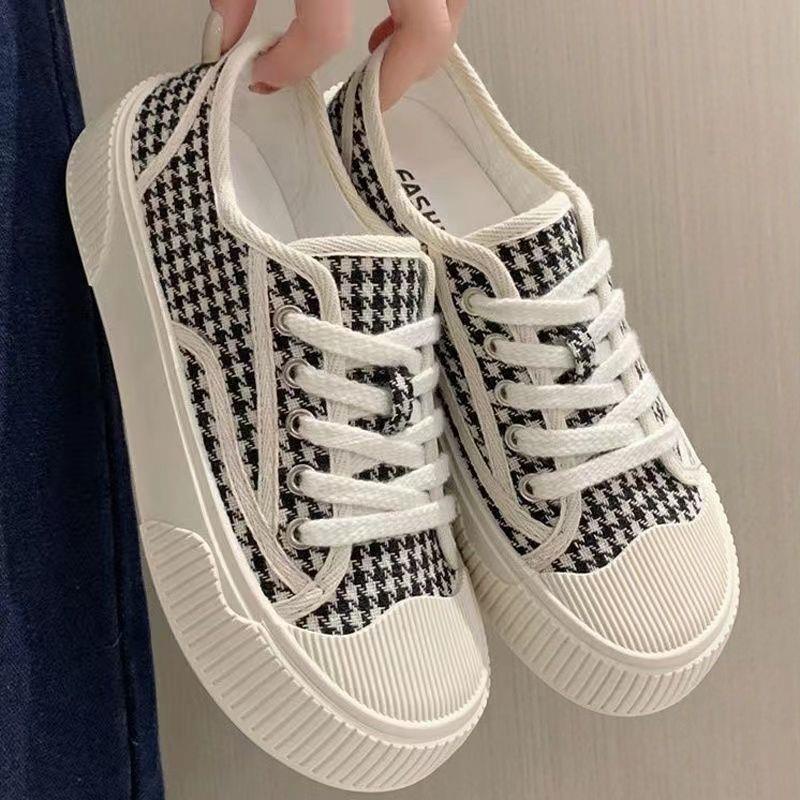 Giày Thể Thao canvas Đế Dày Thời Trang Xuân Thu 2023 Phong Cách Mới Cho Nữ