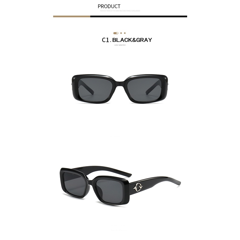 Kính Mát Hình Chữ Nhật Phong Cách retro Thời Trang Cho Nữ