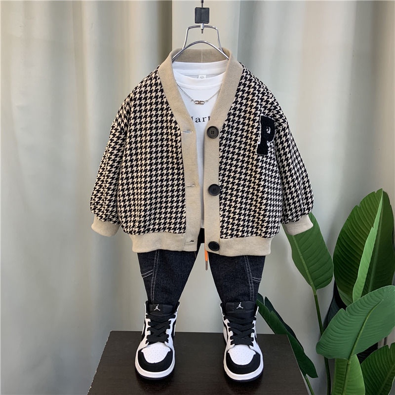 Áo Khoác Thiết Kế Mới Thời Trang Mùa Xuân Thu Theo Phong Cách Hàn Quốc Cho Bé Trai