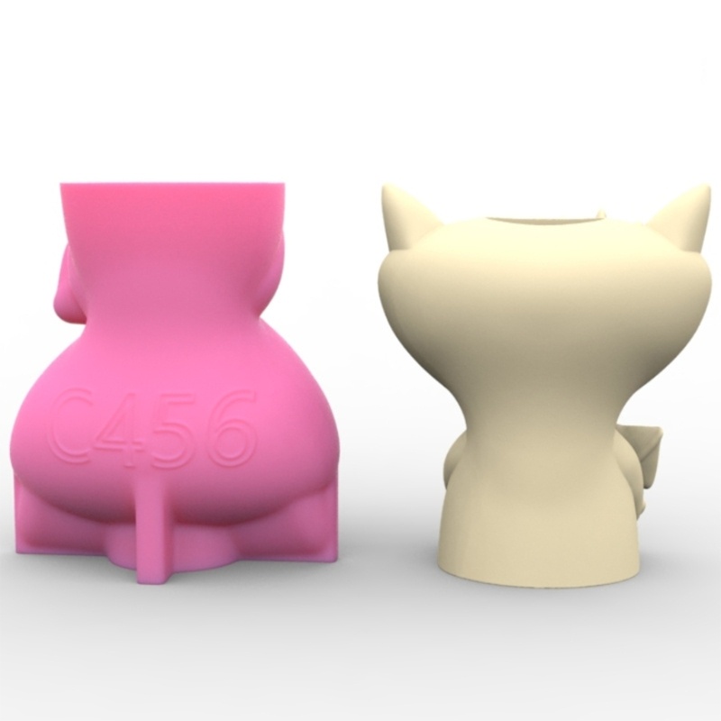 Khuôn silicone Làm Chậu Hoa / Chậu Cây Hình Gấu / Thỏ Đáng Yêu