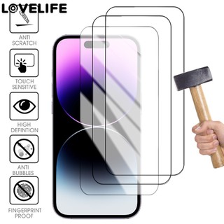 Miếng dán bảo vệ màn hình tương thích cho điện thoại 15 15 Pro Max / Phim bảo vệ màn hình chống cháy nổ mắt chống phản chiếu / Bảo vệ ống kính máy ảnh Mini / Kính cường lực phủ toàn bộ
