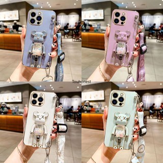 Ốp điện thoại for apple iphone 14 pro max ốp lưng iphone 15 pro max casing iphone 14 plus case iphone 15 plus case iphone 7 case iphone 8 case iphone se case silicone anime cute kaws bear stand cartoon wrist band phone cover cassing cases case ts