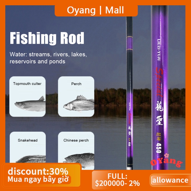 Oyang Cần Câu Cá Tay Cầm Bằng Sợi Thủy Tinh