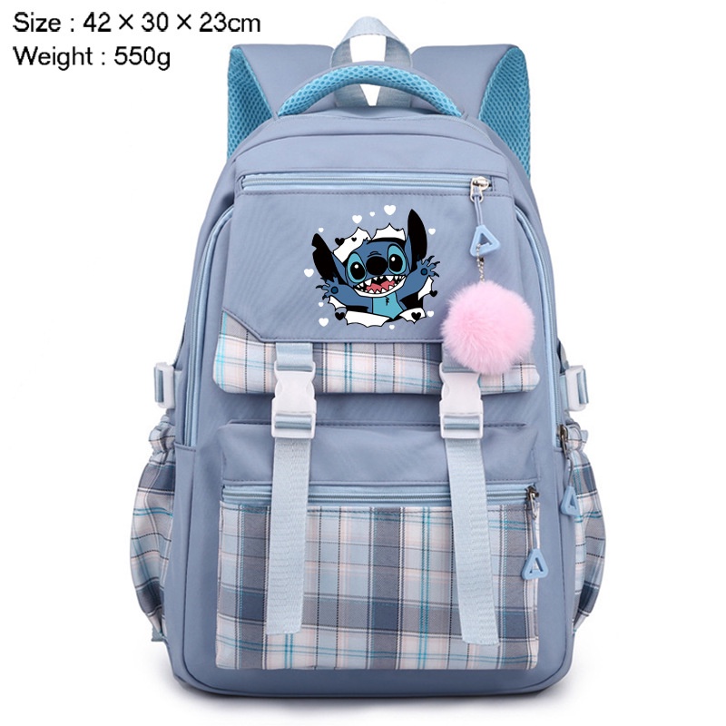 Ys Ba Lô Đi Học Đa Năng Sức Chứa Lớn In Họa Tiết Hoạt Hình stitch Cho Nữ