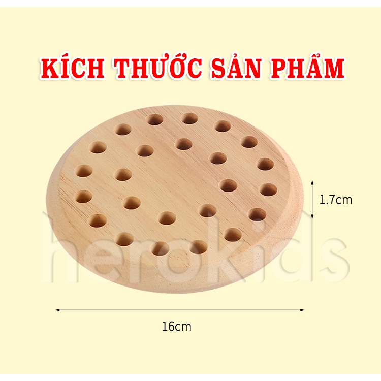 Cờ Trí Nhớ-Cờ Nhớ Màu Bằng Gỗ Rèn Luyện Tư Duy Tăng Trí Nhớ Cho Bé
