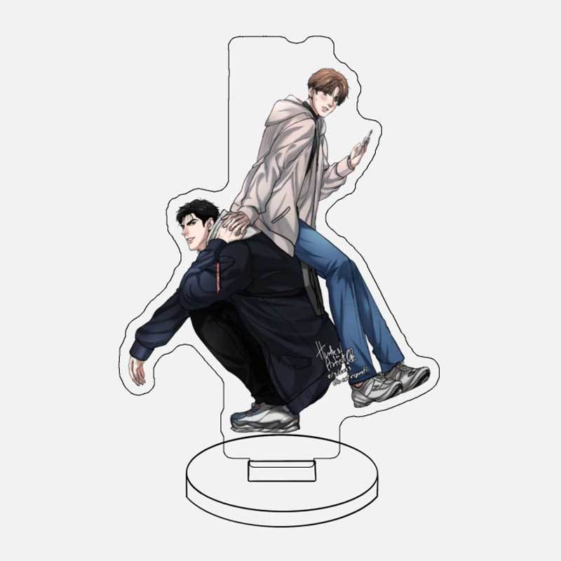Mô hình Standee Mamga Jinx Acrylic Stand Joo Jaekyung Kim Dan Korean BL Manwha decor góc học tập để bàn
