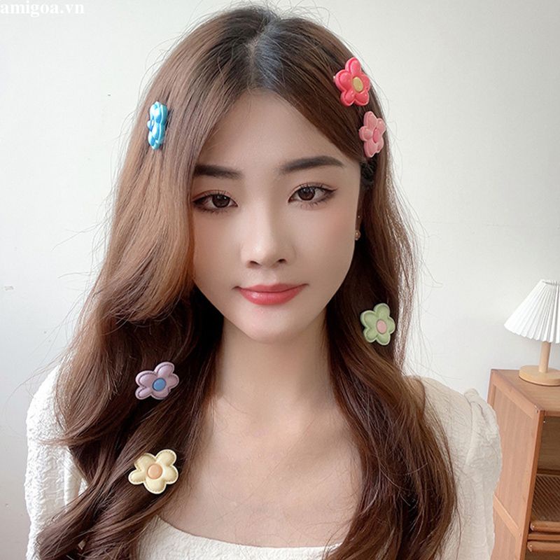 ✨✨Kẹp Tóc Ba Chiều Đính Hoa Dễ Thương Cho Bé Gái