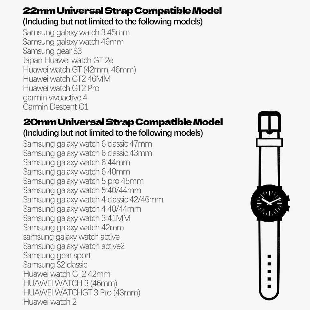 Dây Đeo silicone 20mm 22mm Cho Đồng Hồ Thông Minh samsung galaxy watch 6 / 5 / 4 / 3 galaxy gear 3