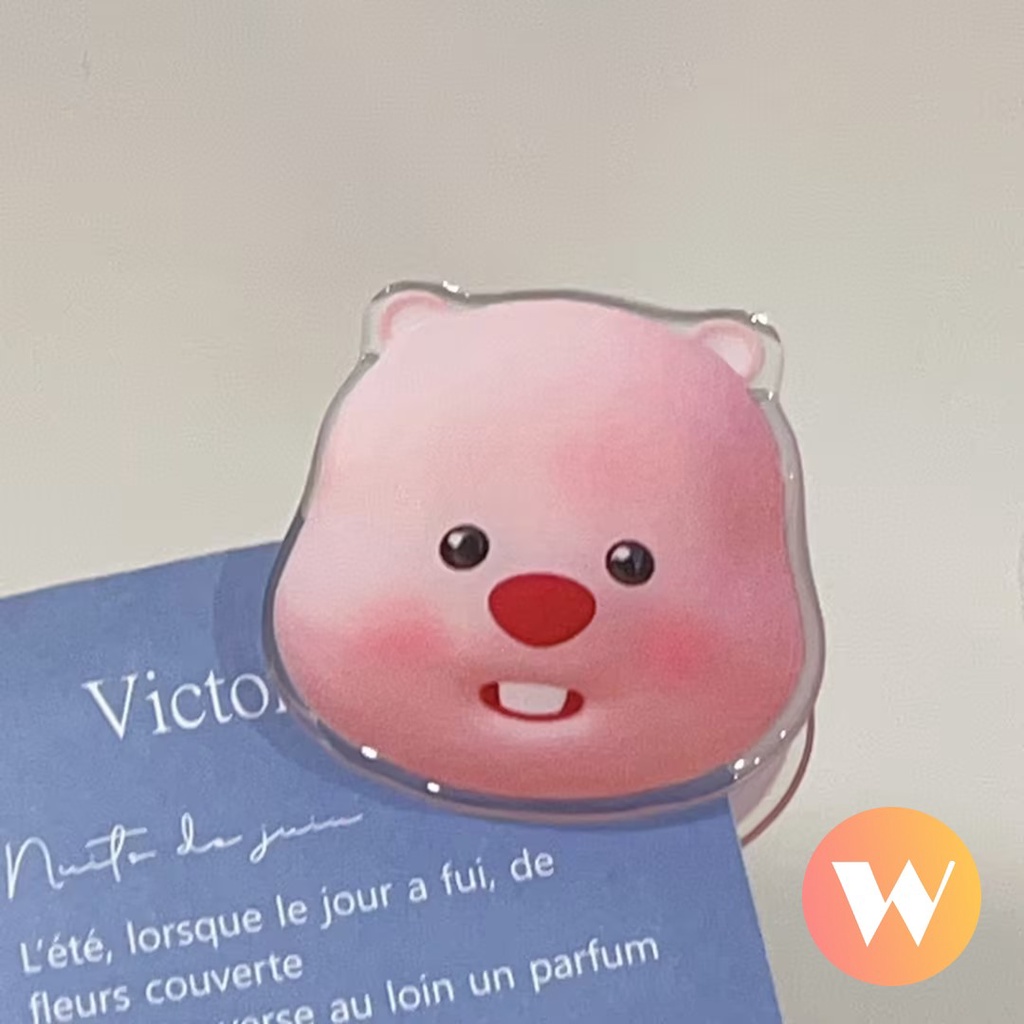 Hoạt Hình Nhẫn Đỡ Điện Thoại Hình Chú Heo Mặt Cười Dễ Thương Vui Nhộn Giá Đỡ