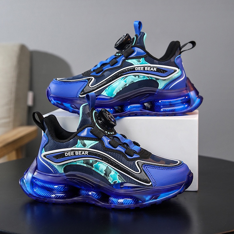 Giày Thể Thao Da Đế Bằng Thoải Mái Chất Lượng Cao Cho Bé