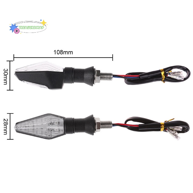Đèn Xi Nhan 12 Bóng Led Màu Xanh Lam + Hổ Phách Thông Dụng Cho Xe Máy