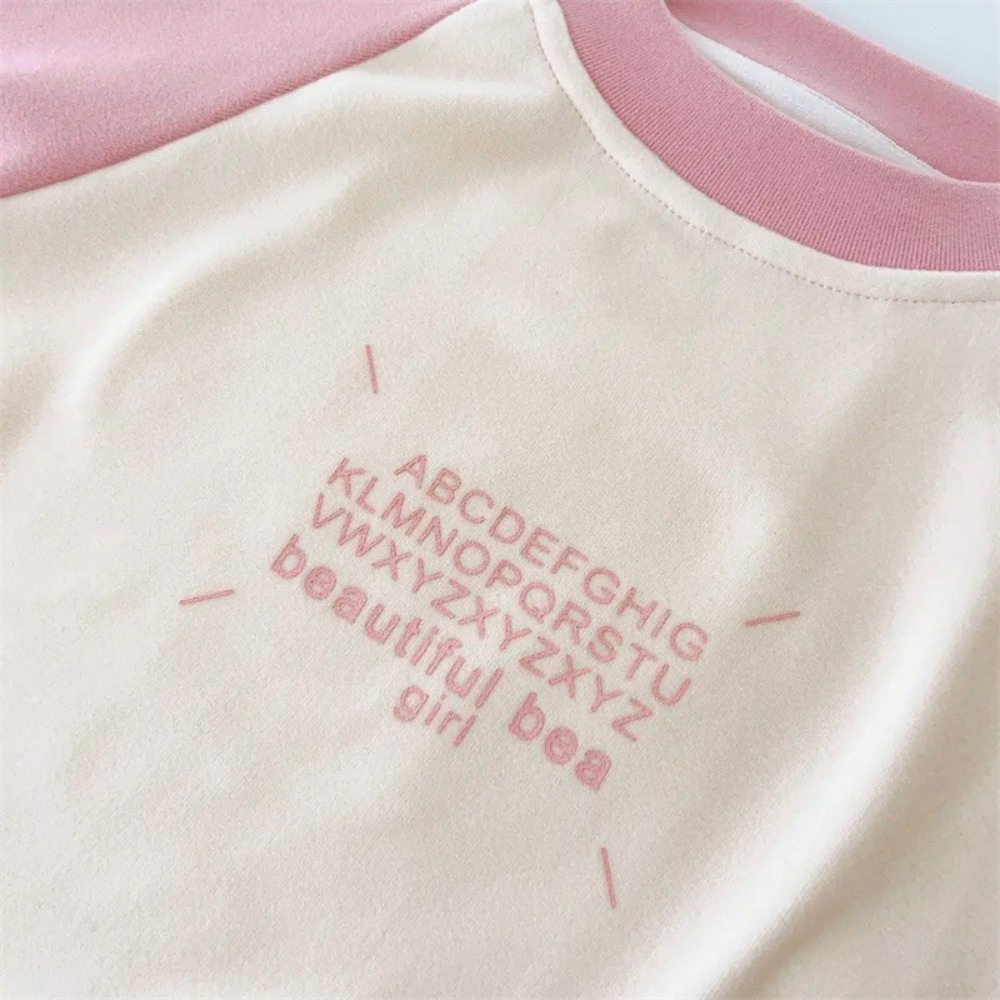 Áo Thun Tay Dài Thiết Kế Mới Thời Trang Mùa Xuân Thu Dành Cho Bé Gái