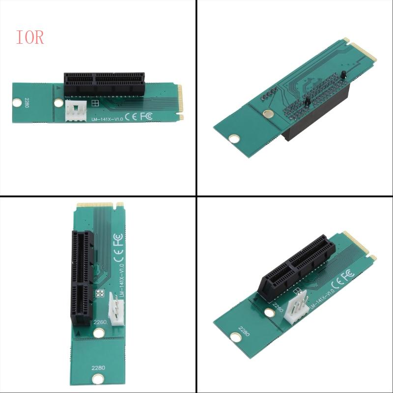 Ior card Chuyển Đổi pc ngff m2 Sang Pcie 4x Kèm Dây Nguồn Cho Máy Tính