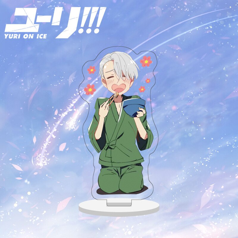 Mô hình Standee Yuri!!! On Ice Victor Nikiforov BL Anime để bàn tượng nhựa acrylic trong suốt Phụ kiện trang trí